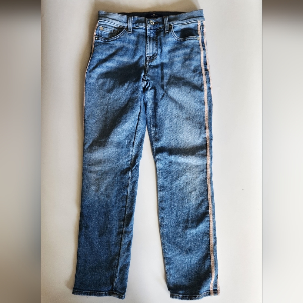 7 For All Mankind Striped Size 26 Jeans